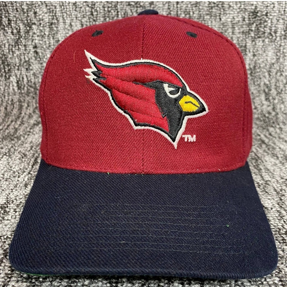 Vintage Arizona Cardinals NFL Strapback Hat Cap Burgundy Navy Wool‎ Blend ANI